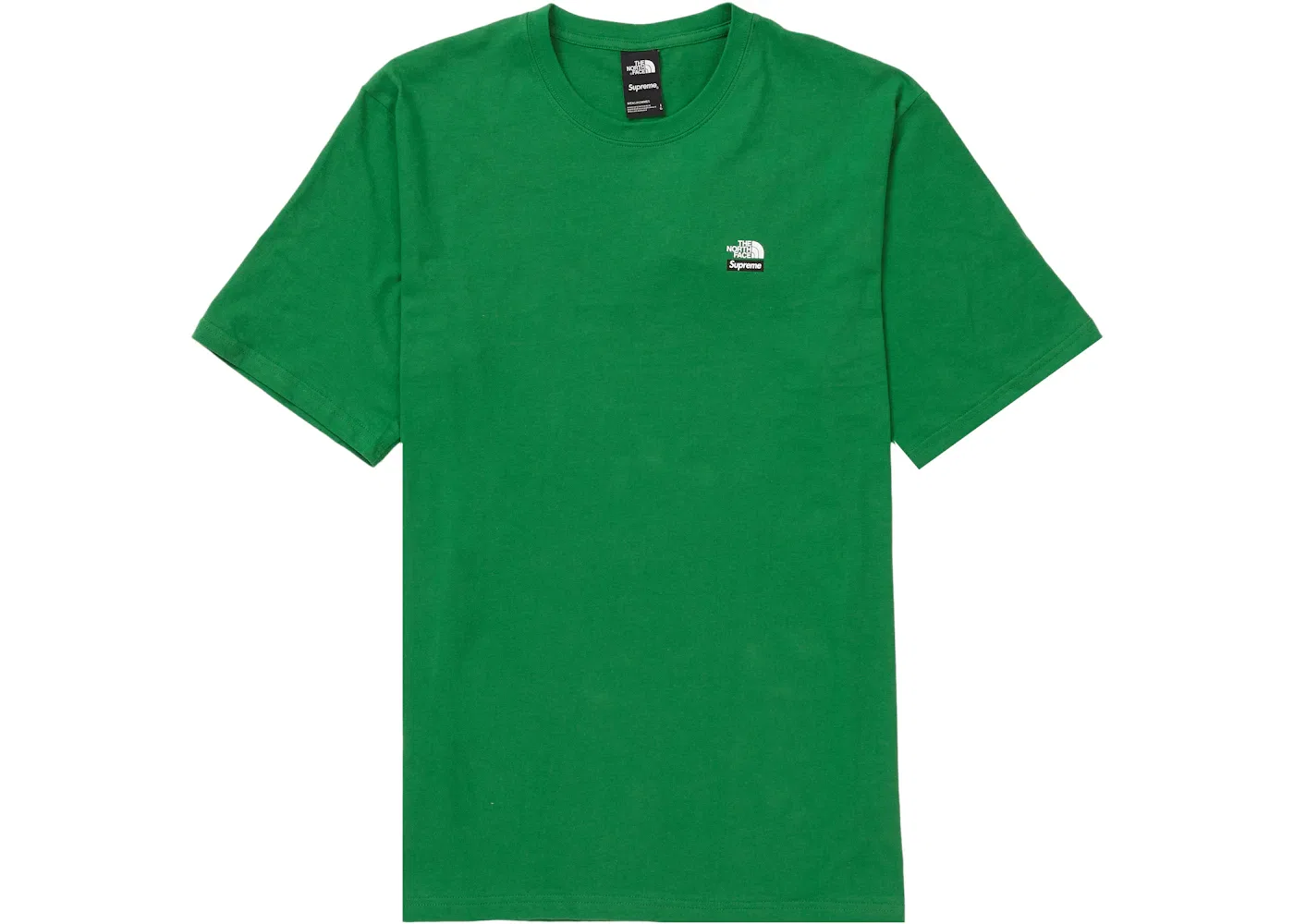 Мужская футболка с принтом Supreme The North Face Mountains Tee, Green — фото 2