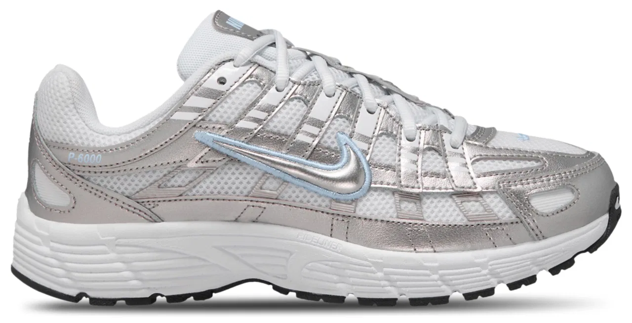 Кроссовки для мальчиков P-6000 Nike, цвет Metallic Silver/Blue/White