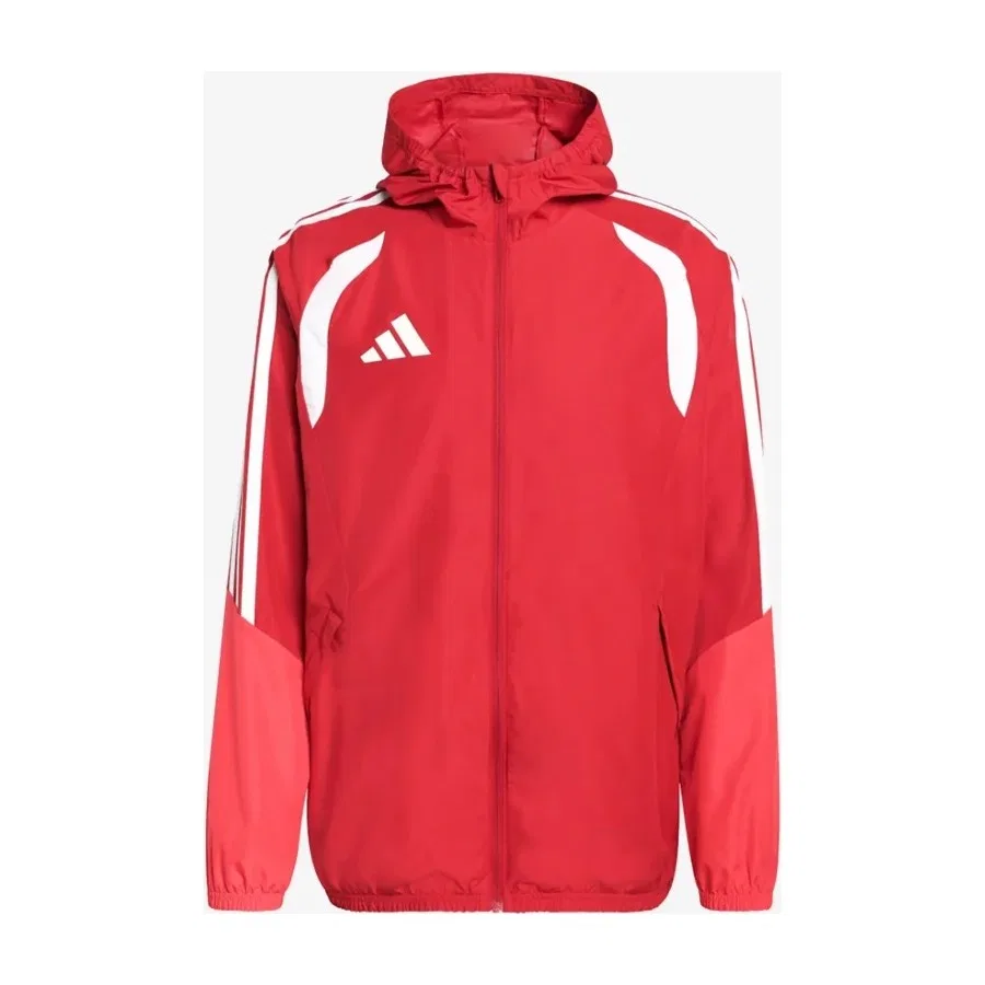 Мужская ветровка с капюшоном Tiro 26 Competition All Weather Jacket adidas, Красный