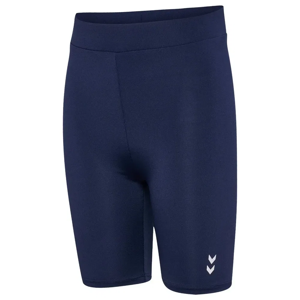 Детские леггинсы с высокой талией High Waist Short Leggings Hummel, Blue — фото 3