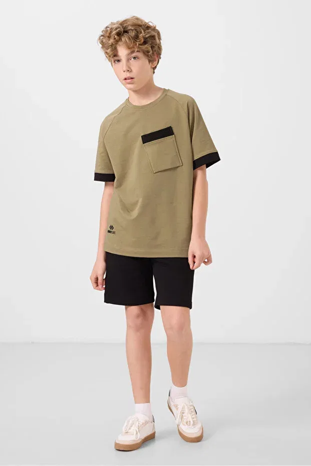 Детские шорты для мальчиков текстурированные Tommy Life, Black