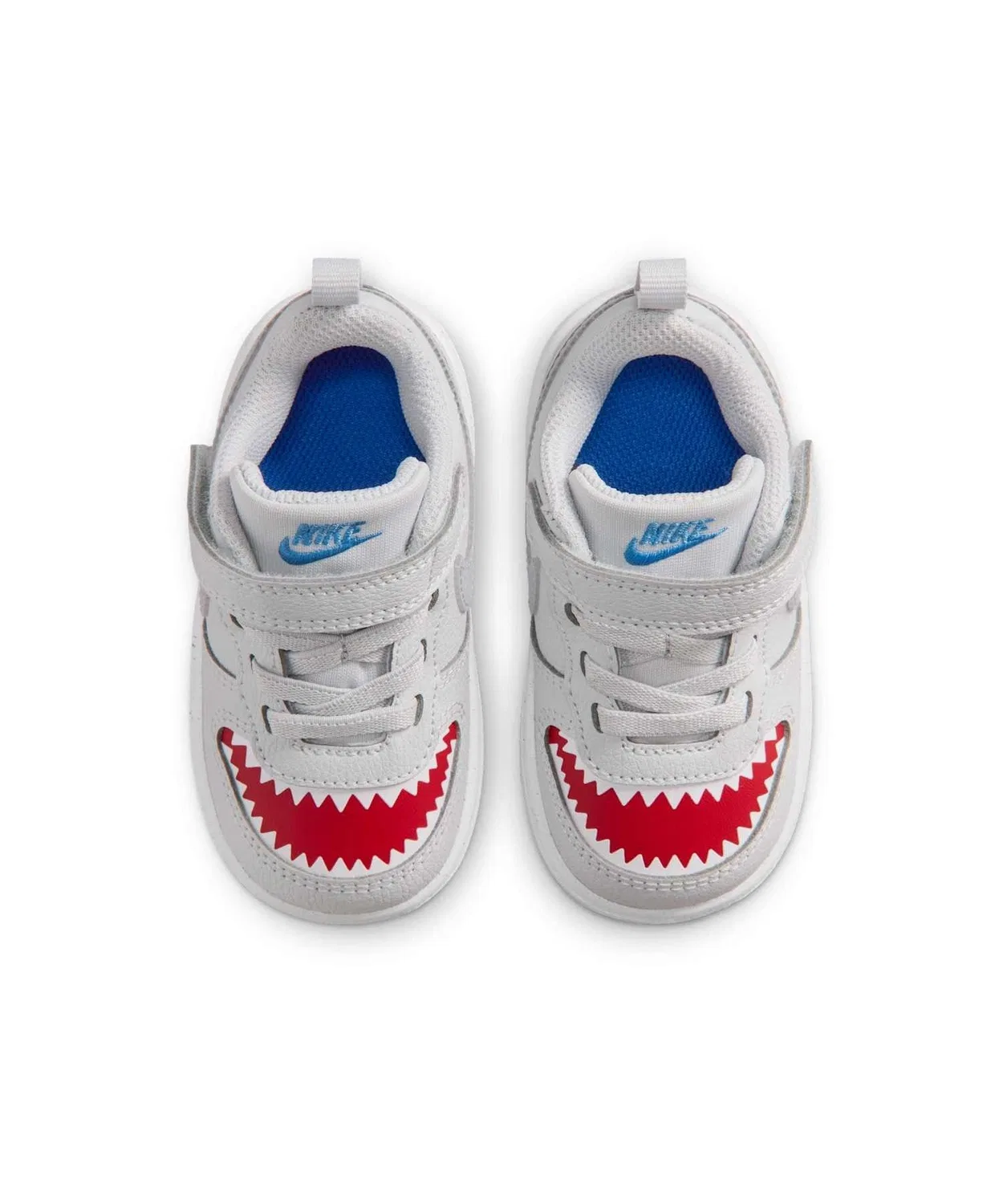 Детские кроссовки с липучкой Nike Court Borough Low, Pure Platinum — фото 4