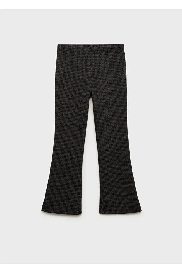 Детские леггинсы для девочек с принтом Mango Kids, Coal Black — фото 3