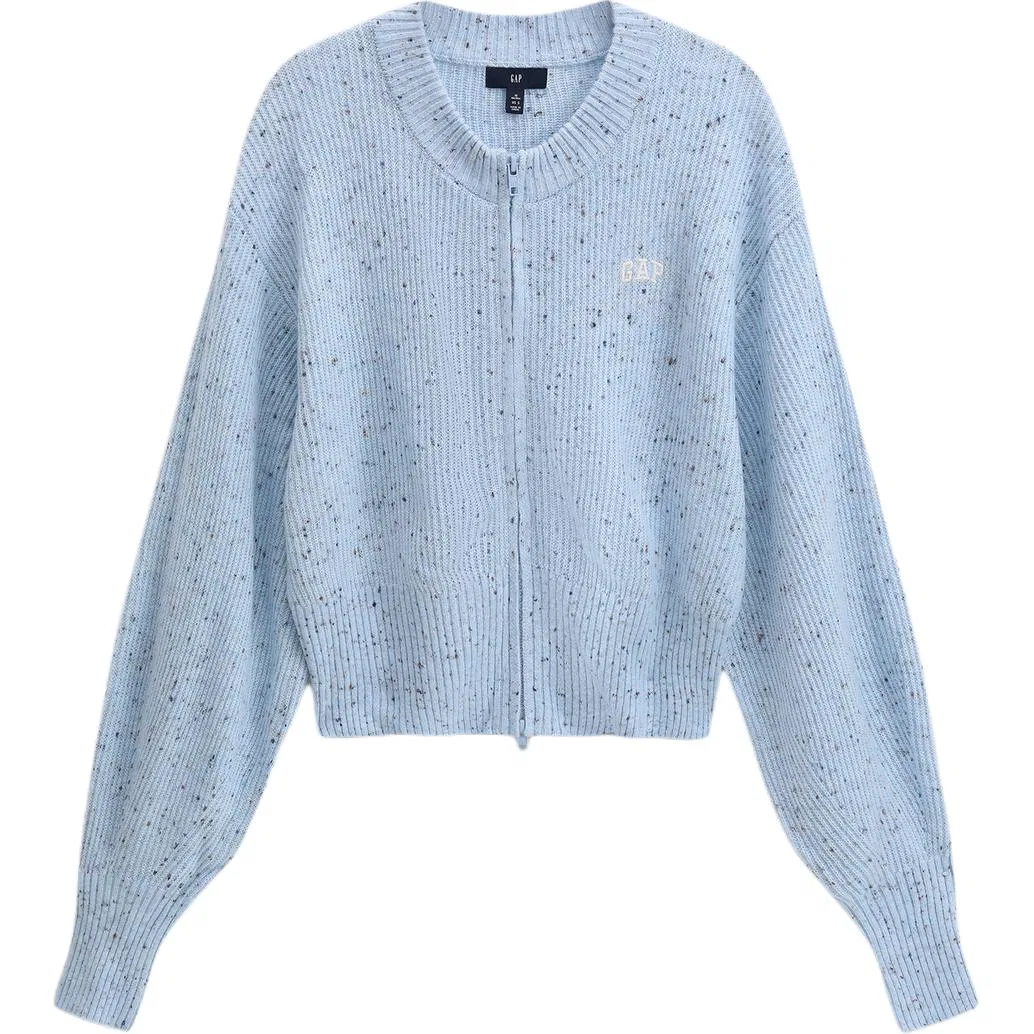 Женский кардиган с круглым вырезом GAP, Light Blue