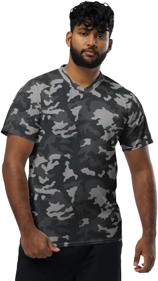 Мужская спортивная футболка с камуфляжным принтом Recycled Unisex Sports Jersey, White