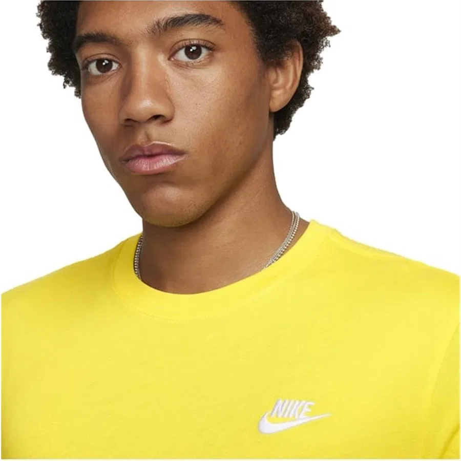 Футболка спортивная с коротким рукавом Nike M Nsw Club Tee, Желтый — фото 3