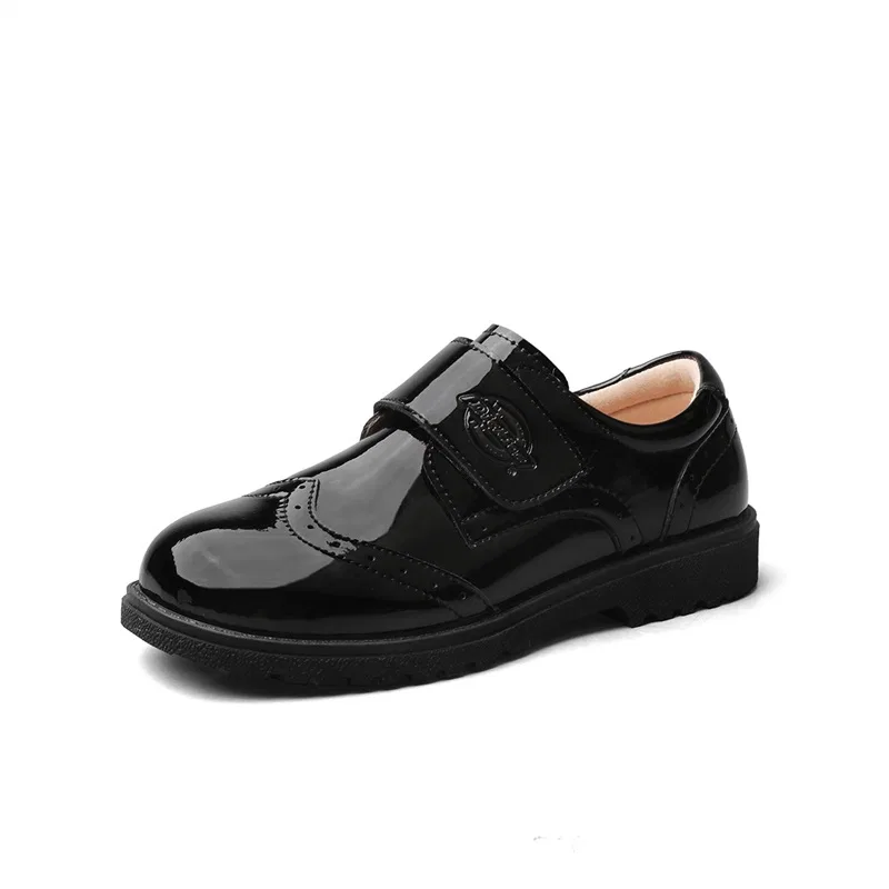 Детские кожаные туфли для мальчиков Dickies, Bright Black