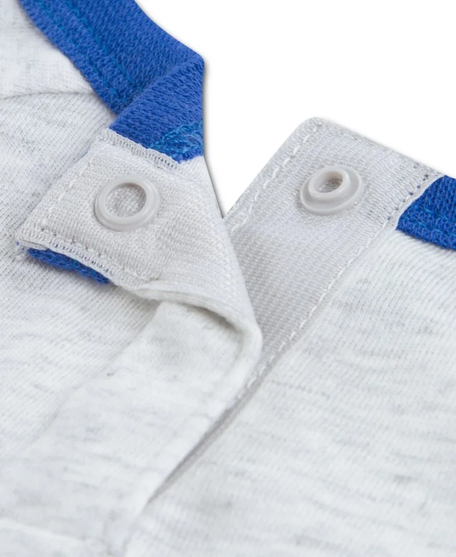 Комплект боди и спортивных брюк с графическим принтом Nike, Gray/Blue — фото 3
