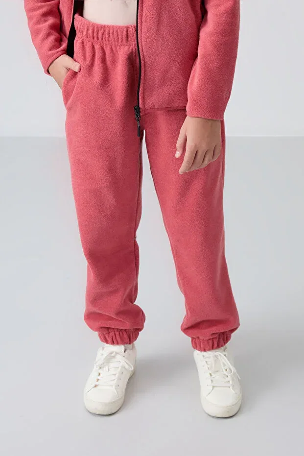 Детские спортивные штаны для девочек из флиса с вышивкой Wild rose Tommy Life, Wild Rose — фото 3