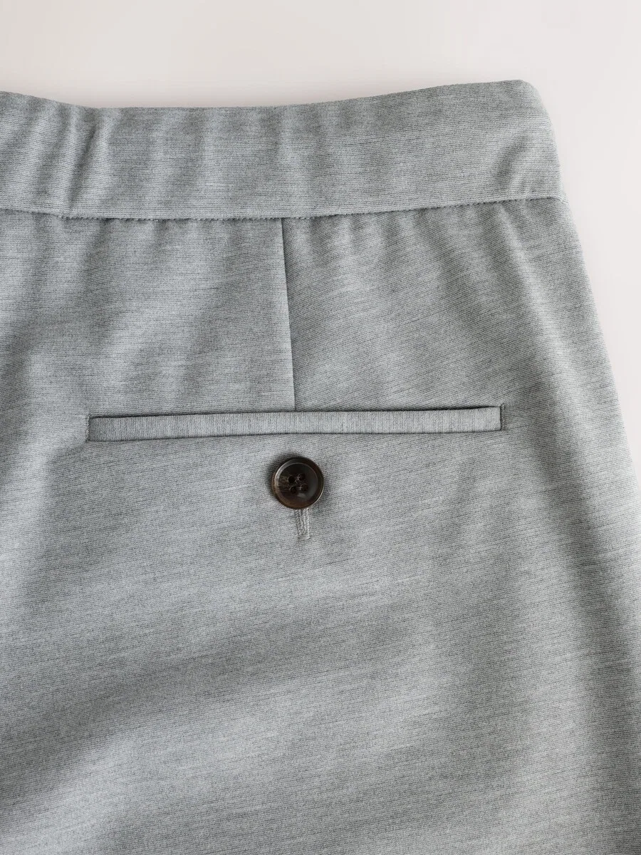 Брюки Next Slim fit 'Smart' светло-серого цвета — фото 4