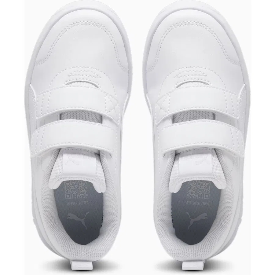 Кроссовки детские с ортопедической поддержкой Courtflex V3 V Ps Puma, Белый — фото 4