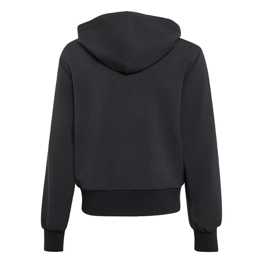 Спортивная толстовка на молнии ADIDAS SPORTSWEAR 'ADIDAS GIRLS FULL ZIP HOODIE Track' черного цвета — фото 2