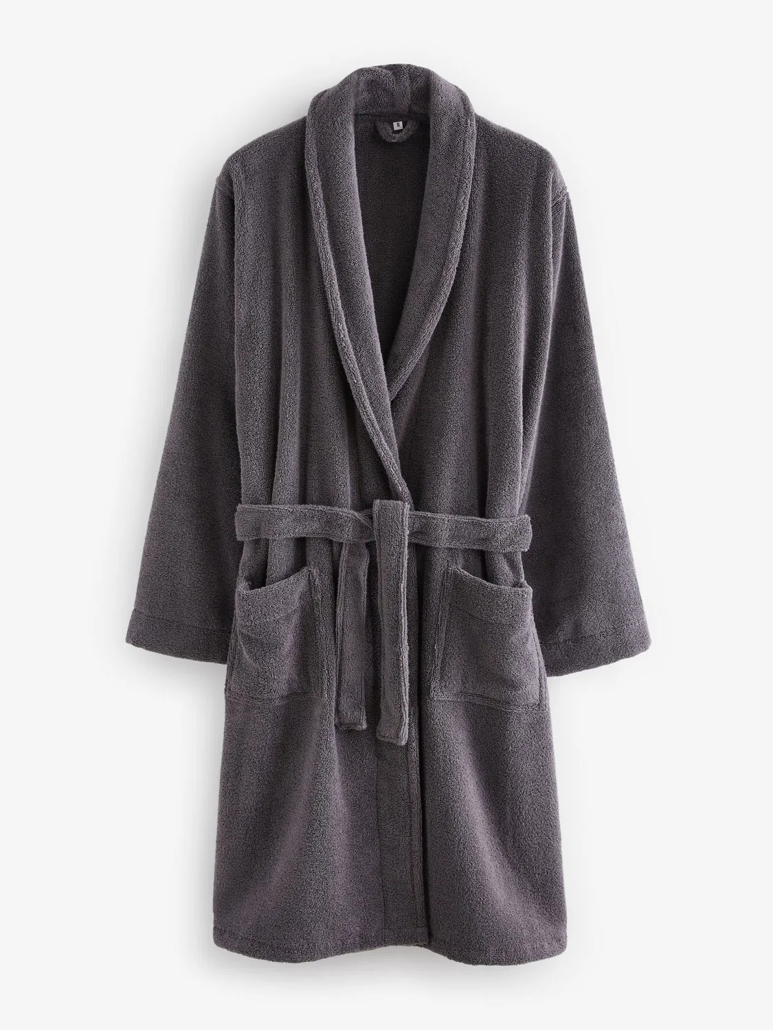 Халат махровый Charcoal Grey Next, серый уголь