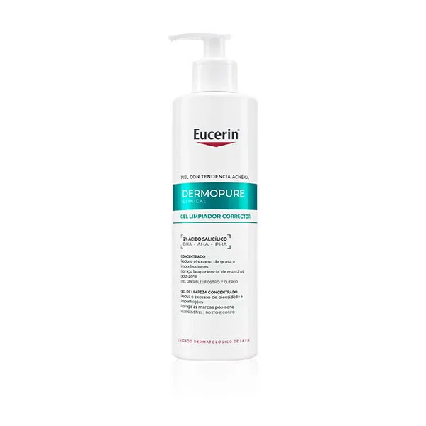 Гель для умывания с салициловой кислотой для жирной кожи Eucerin Dermopure Oil Control Acne Treatment, 400 мл