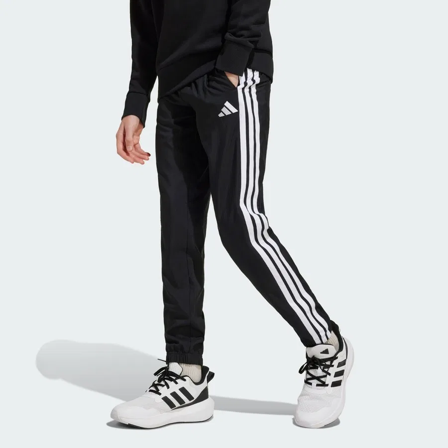 Детские спортивные штаны adidas Sportswear Essentials Climacool, Черно-белый — фото 2