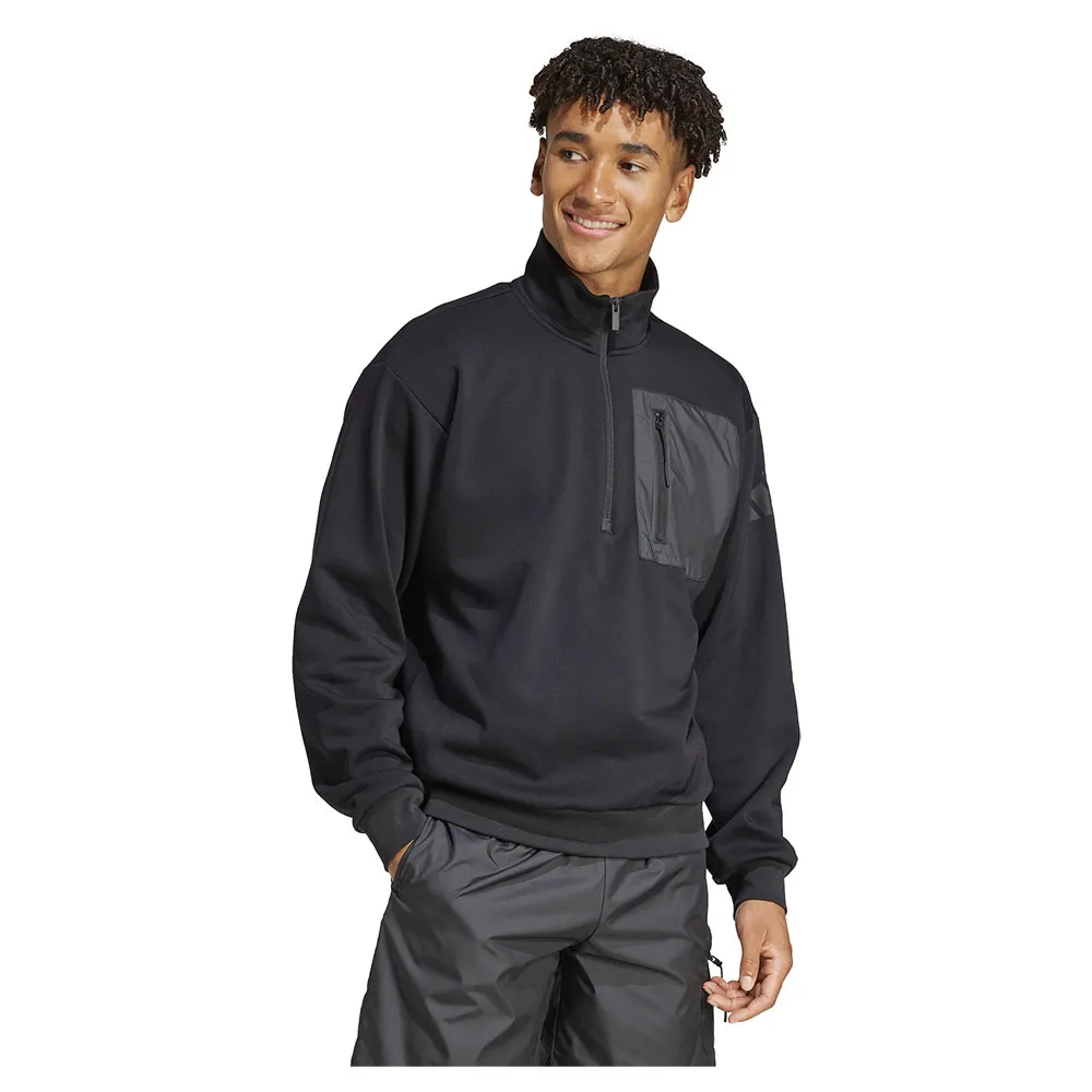 

Толстовка adidas City Escape Fleece half zip, черный