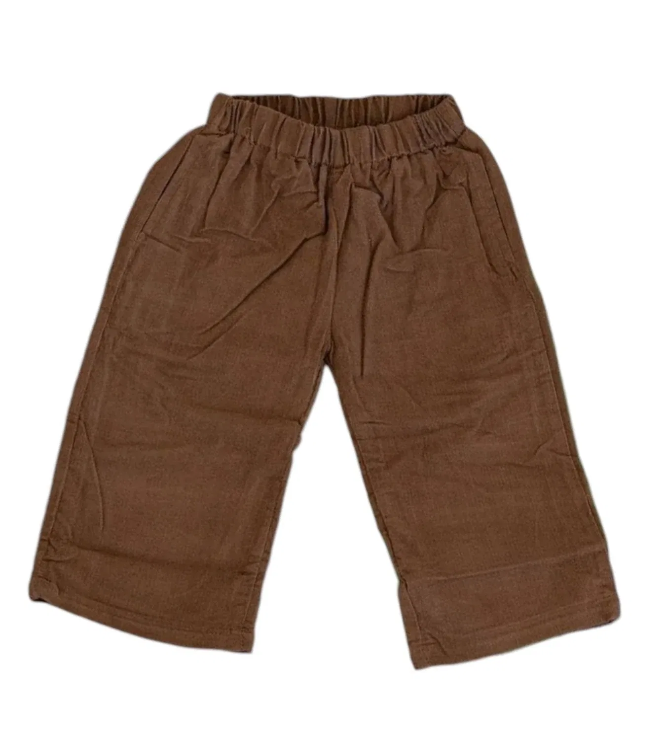 Детские брюки из вельвета с зауженным кроем Love That Cotton, коричневый