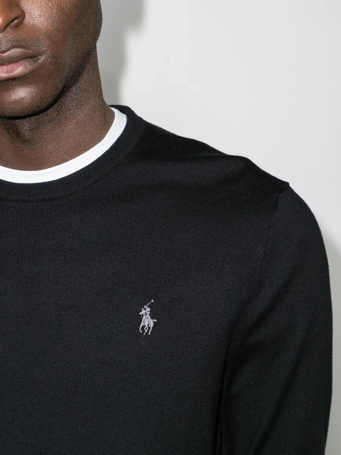 Polo Ralph Lauren Джемпер с вышитым логотипом, черный — фото 4