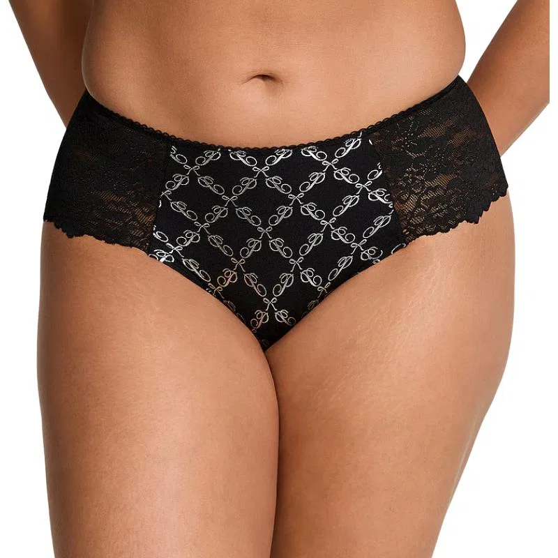 Женские боксеры с принтом Black White Bowknot Print, Victoria's Secret, Черный Белый