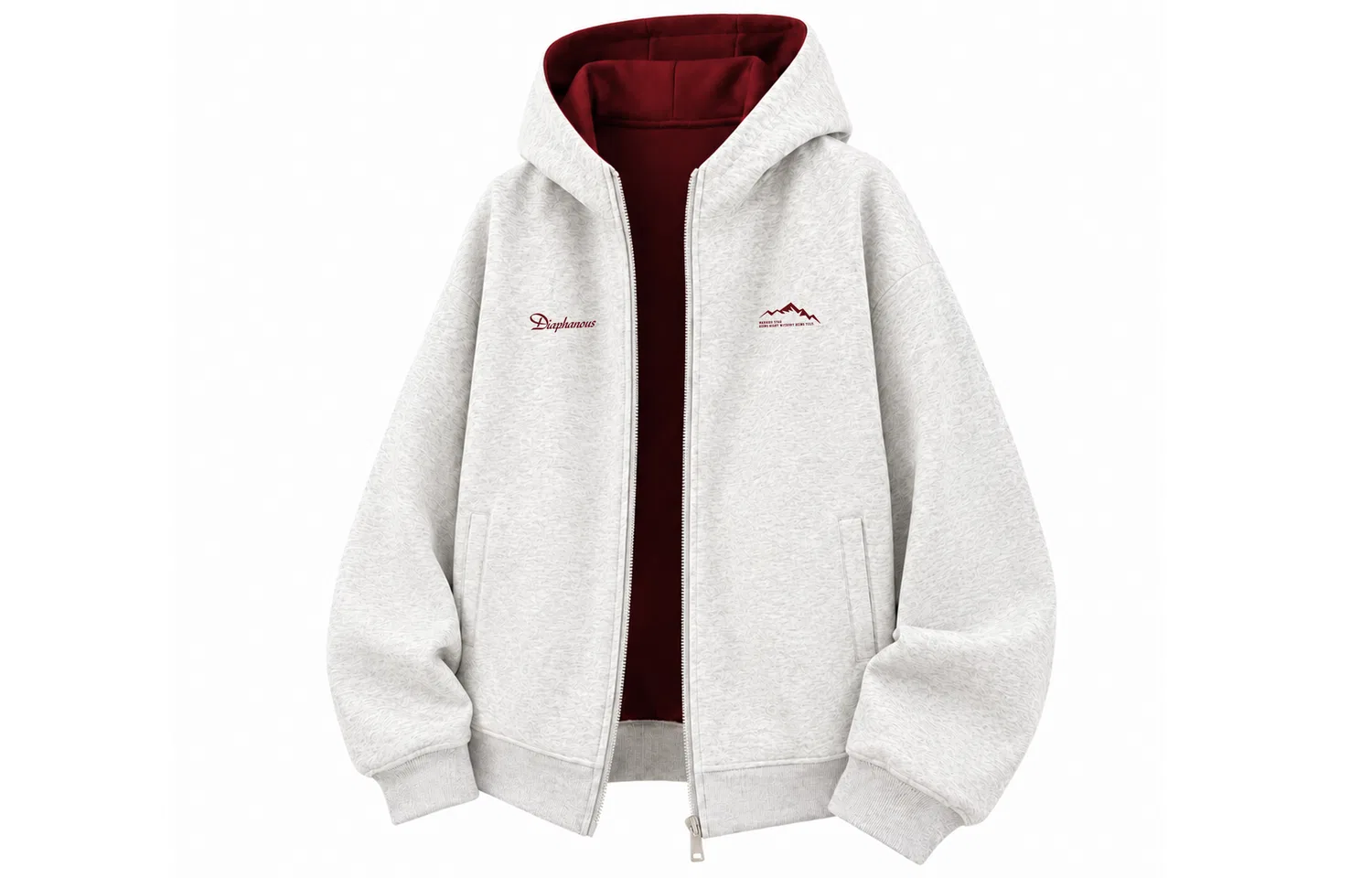 Детский свитшот с капюшоном прямого кроя White Heather Gray WARRIOR