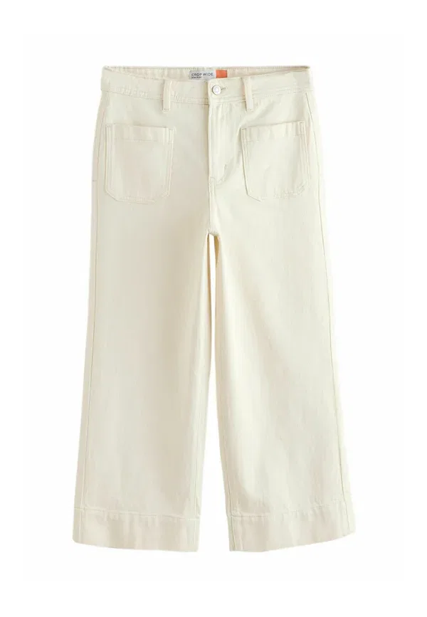 Брюки из 99% хлопка Regular fit - patch pocket cropped jeans 2 pack - flared jeans Next, multi, мультиколор — фото 4