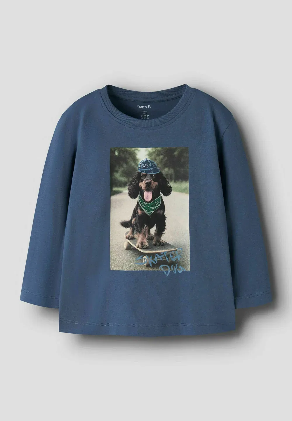 Комплект из 2 топов - футболка с длинными рукавами Name It, Vintage Indigo — фото 4