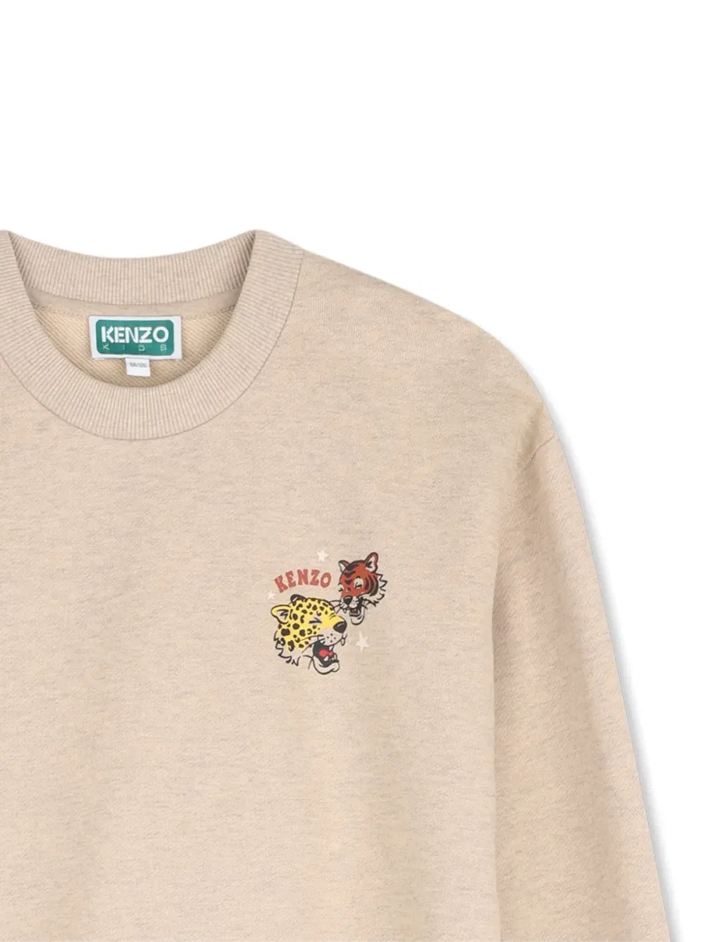 Толстовка с графичным принтом и деталями в виде лап Kenzo Kids, бежевый — фото 3