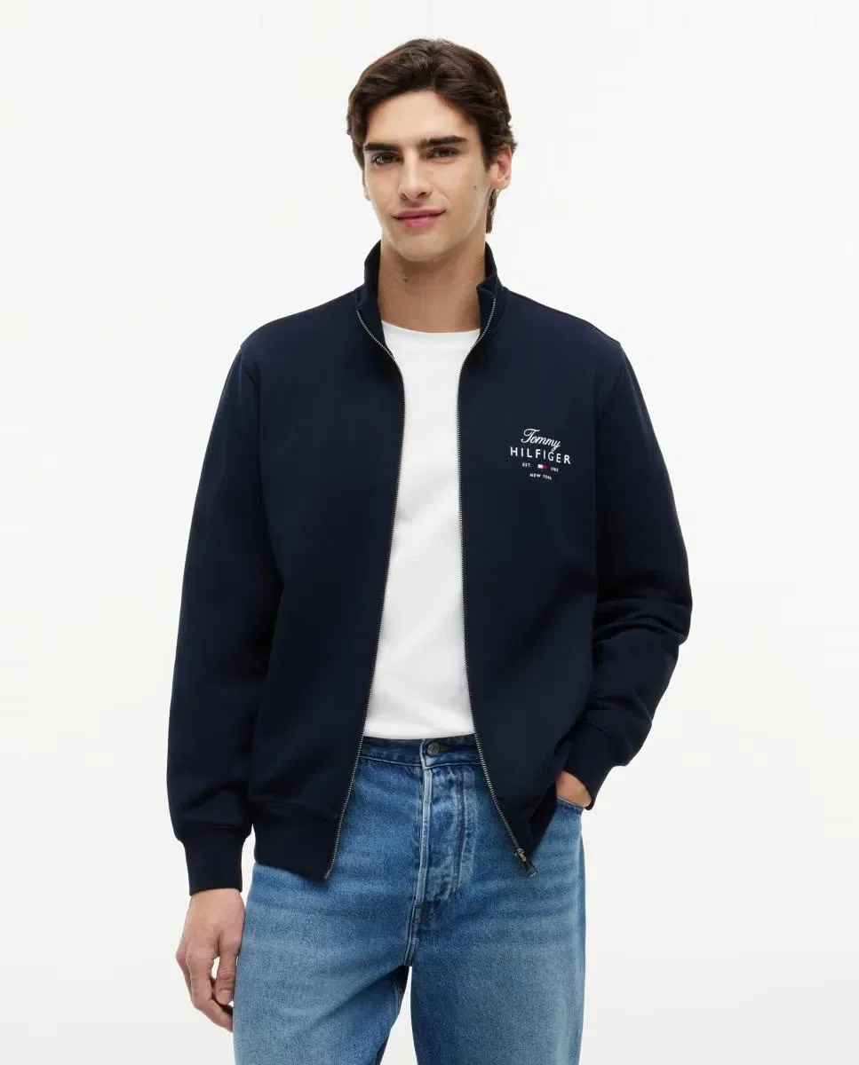 Мужская худи без капюшона Tommy Hilfiger, Azul Marino