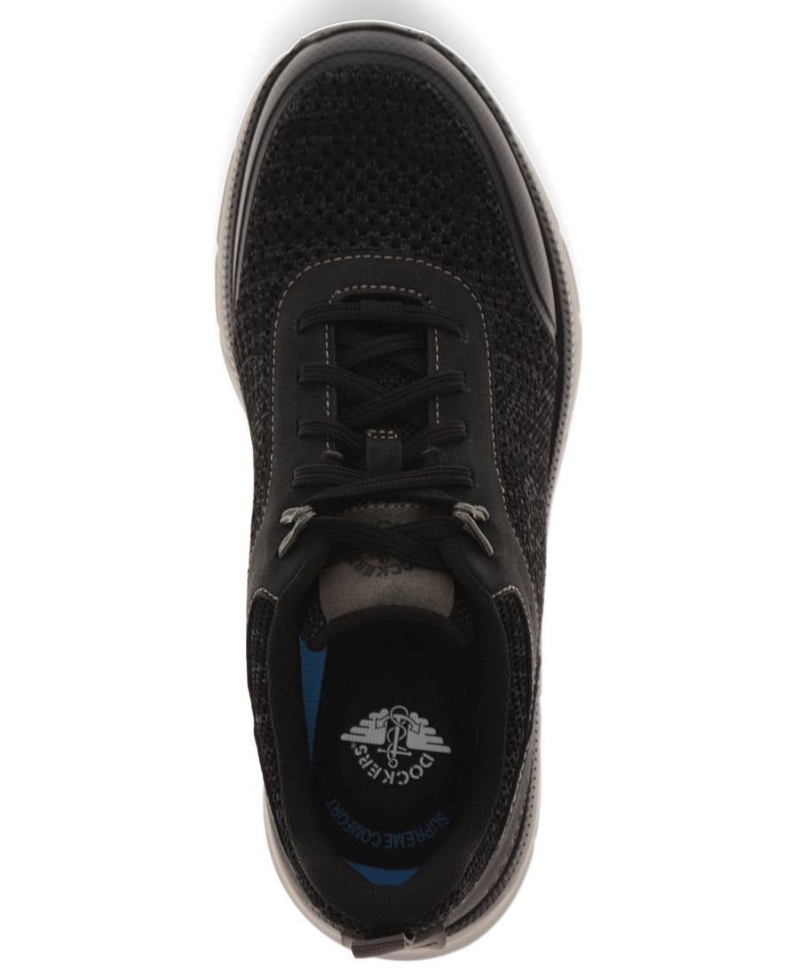 Мужские кроссовки GO-4-IT Active Rebound Knit на шнуровке Dockers, Black — фото 4
