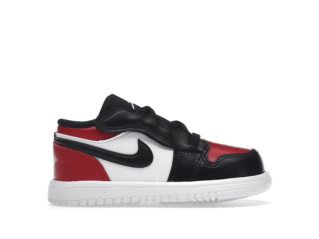 Детские кроссовки Lifestyle с принтом Jordan 1 Low Alt Bred Toe Jordan, Gym Red/White/Black