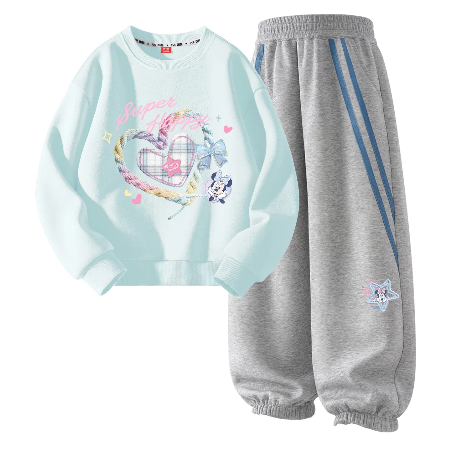 Детский спортивный комплект с принтом Disney, Model, Heather Navy — фото 3