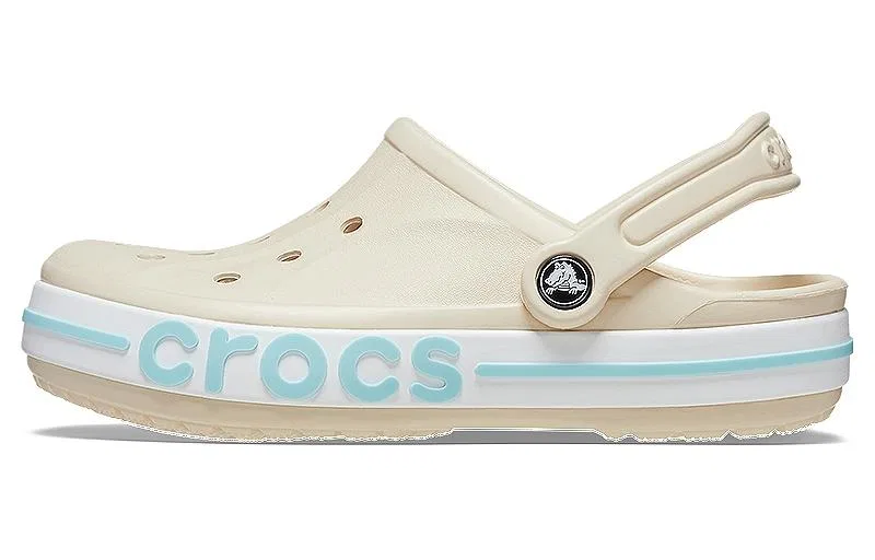 Детские сабо из ЭВА с украшением Bayaband Crocs, Winter White/Multi-Color — фото 3