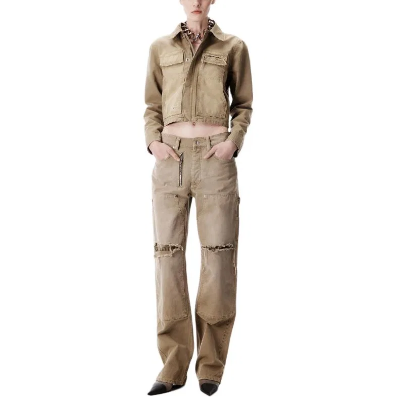 Женские джинсы карго Army Green Alexander Wang, Army Green — фото 3