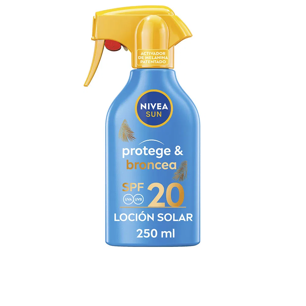 Спрей-лосьон солнцезащитный для загара SPF20 с про-меланином Nivea SUN Protect & Bronze