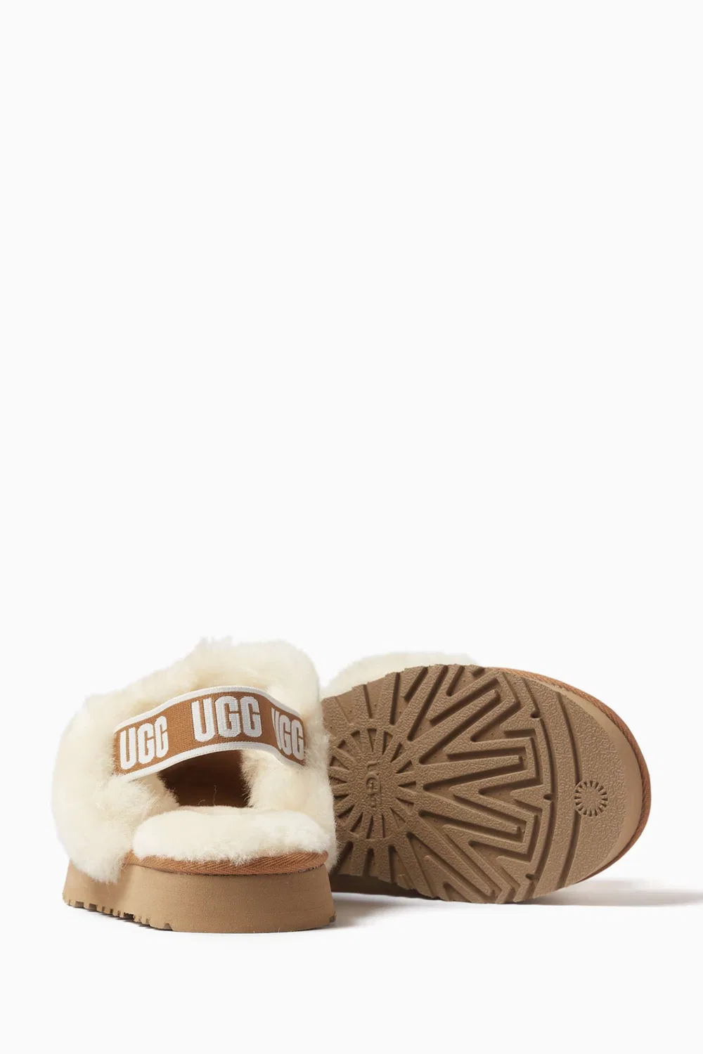 Шлепанцы детские Funkette UGG, коричневый — фото 2