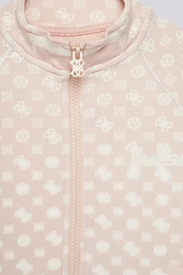 Детские свитшот для мальчиков с высоким воротником Guess, Cream — фото 2