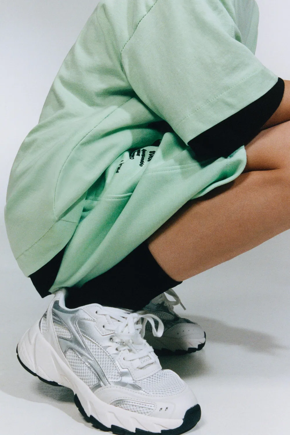 Спортивные сетчатые кроссовки ZARA, White