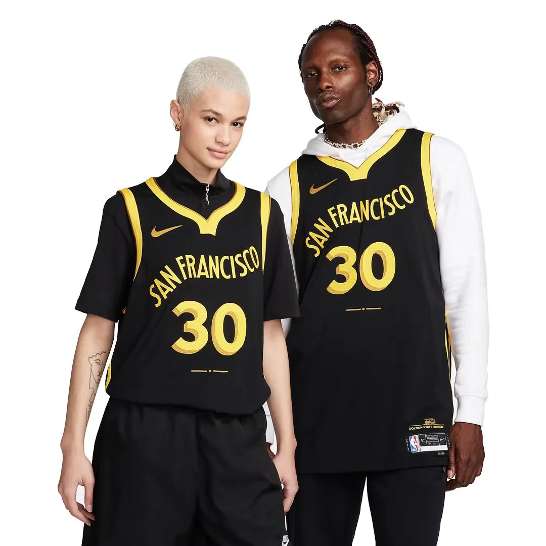 Джерси баскетбольное с технологией Dri-FIT ADV NBA Authentic Jersey 2023/24 City Edition Golden State Warriors Stephen Curry Nike
