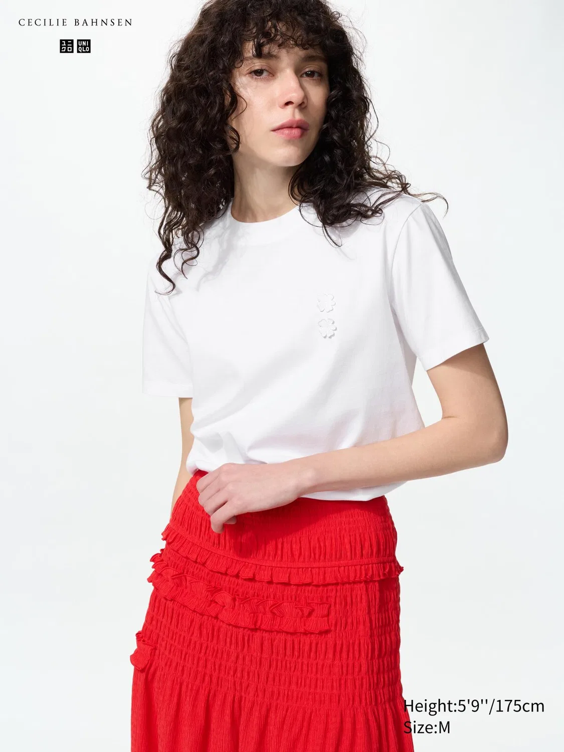 Футболка Uniqlo, с графическим принтом, белый