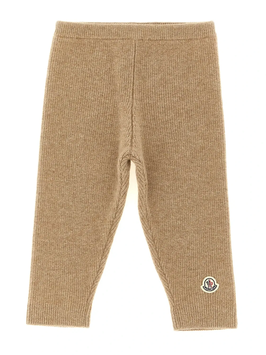 Комплект из свитера и леггинсов модели Cervo Moncler Enfant, бежевый — фото 3