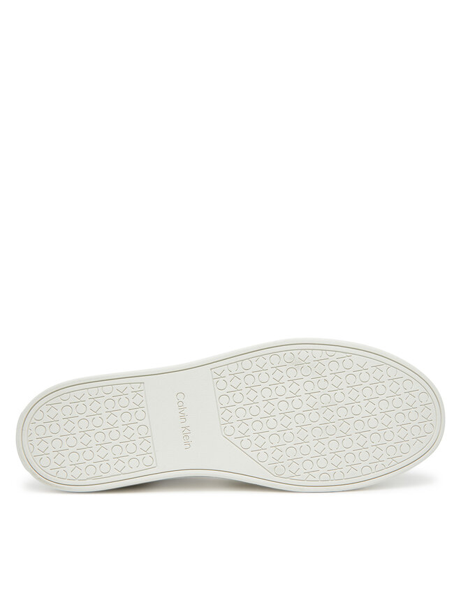 Кроссовки Clean Cup Low Lace Tape HM0HM01898 Calvin Klein, белый — фото 4