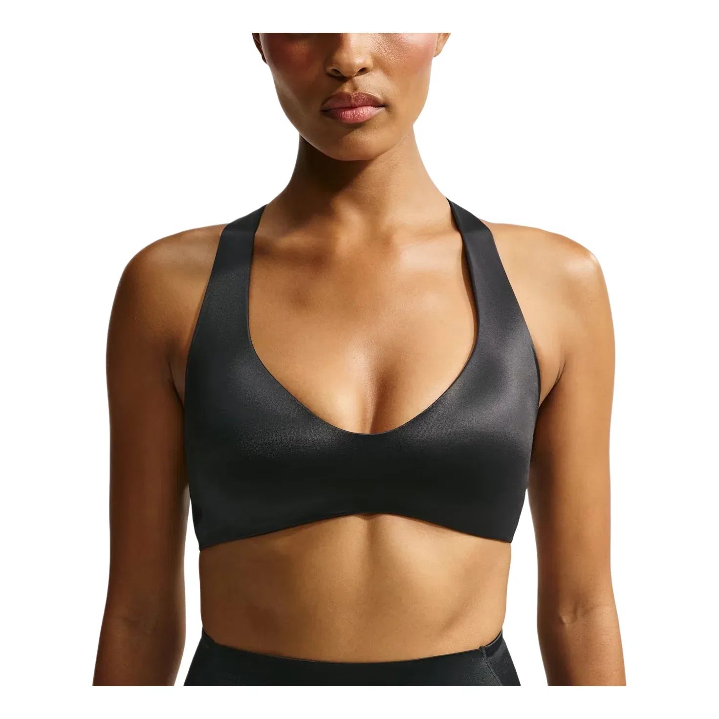 Бюстгальтер SKIMS Stretch Knit Plunge Bra 'Obsidian' Nike, Obsidian