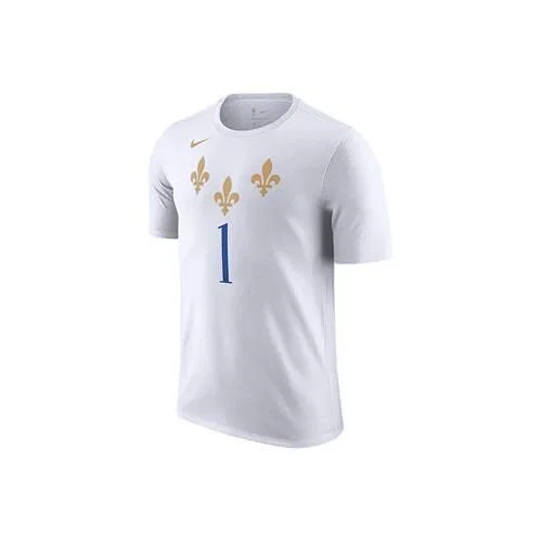 Мужская футболка с принтом City Edition Nike NBA New Orleans Pelicans, Цвет: Weiss