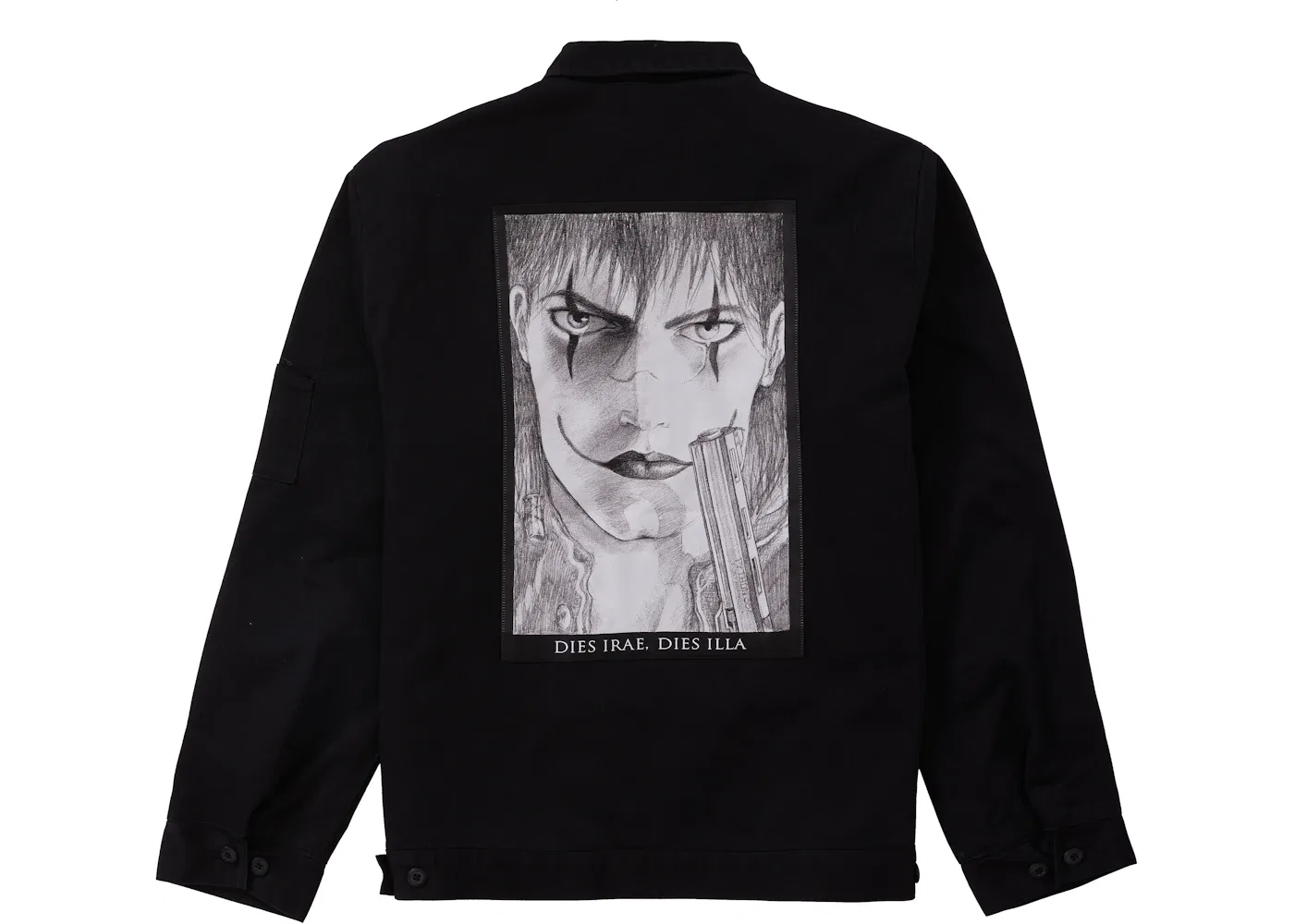 Мужская куртка с принтом The Crow Work Jacket Supreme, черный