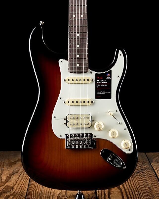 

Гитара Fender American Performer Stratocaster HSS, солнечные лучи