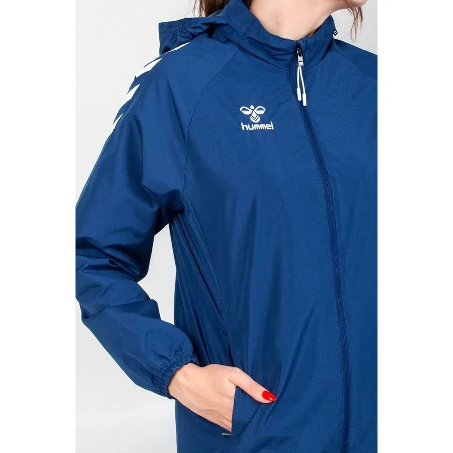 Детский дождевик с капюшоном Line Hummel, 3XL, Темно-синий — фото 4