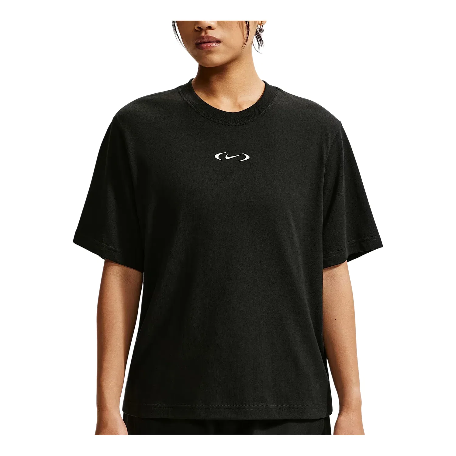 Женская футболка Sportswear Classic Loose-Fit T-Shirt 'Black' Nike, черный