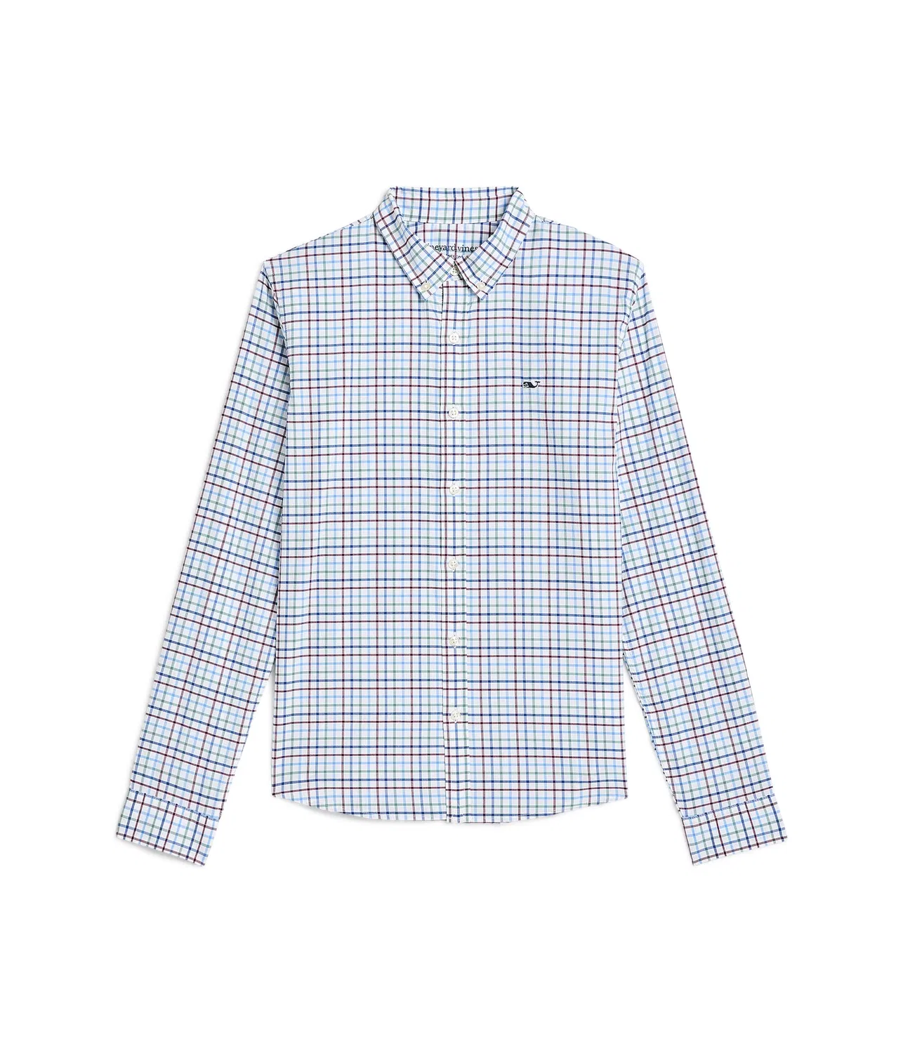 Хлопковая футболка Tattersall Performance (для малышей/детей постарше) Vineyard Vines Kids, Olive Dusk