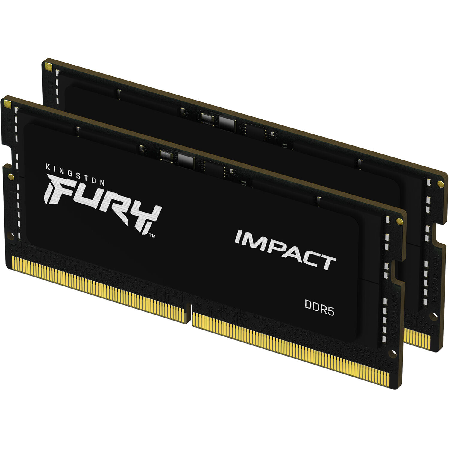 

Модуль памяти Kingston FURY Impact 32Гб (2x16Гб), 5600 МГц, DDR5, KF556S40IBK2-32, черный
