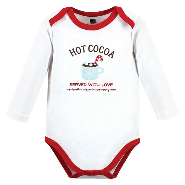 Боди для девочек из хлопка с длинным рукавом, hot cocoa, 6-9 месяцев Hudson Baby — фото 3